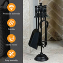 JVL Belvoir 4 Piece Fireside Companion Set And Stand