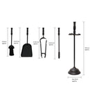 JVL Belvoir 4 Piece Fireside Companion Set And Stand