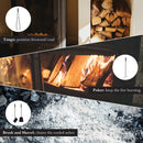 JVL Lambeth 4 Piece Fireside Companion Set and Stand