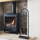 JVL Lambeth 4 Piece Fireside Companion Set and Stand