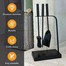 JVL Belmont 3 Piece Fireside Companion Set And Stand