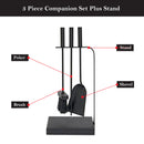 JVL Belmont 3 Piece Fireside Companion Set And Stand