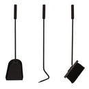 JVL Malham 3 Piece Fireside Companion Set And Stand