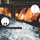 JVL Malham 3 Piece Fireside Companion Set And Stand