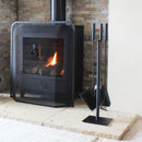 JVL Malham 3 Piece Fireside Companion Set And Stand
