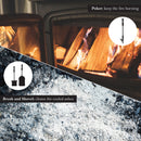 JVL Colchester 3 Piece Fireside Companion Set And Stand