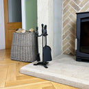 JVL Colchester 3 Piece Fireside Companion Set And Stand