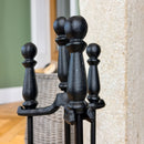 JVL Colchester 3 Piece Fireside Companion Set And Stand