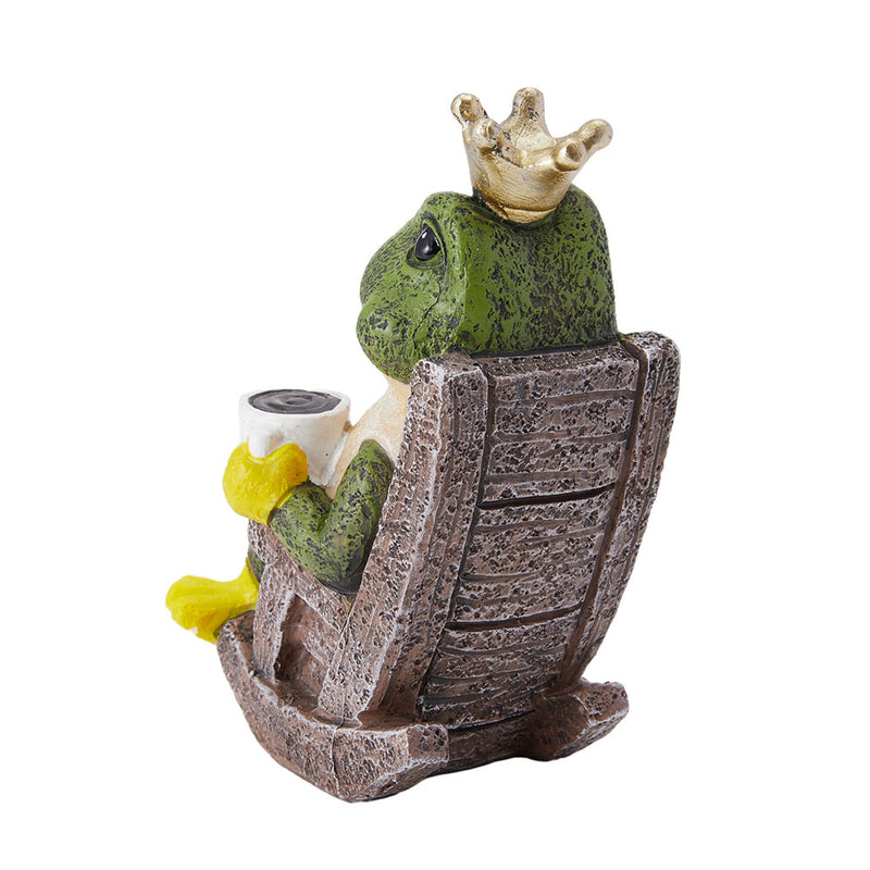 Lifeideas Frog Prince Figurine Resin Tabletop Ornament