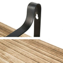 Livingandhome 3Pcs Rustic Metal Wood Floating Shelf Brackets