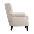 Livingandhome Upholstered Armchair with Nailhead Trim