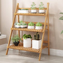 Lifeideas 3-Tier Foldable Wooden Ladder Shelf