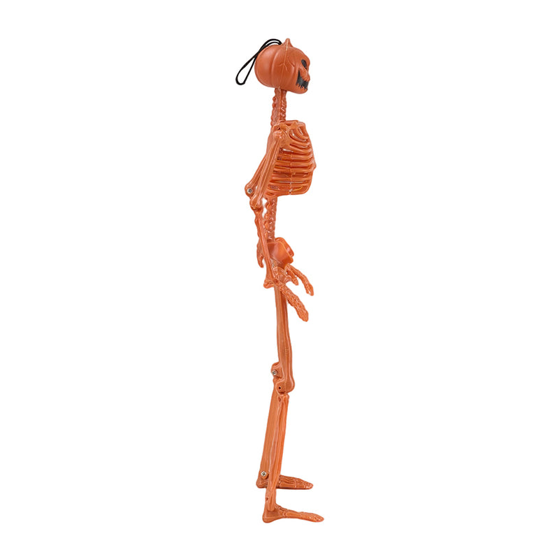 Creepy Posable Pumpkin Skeleton