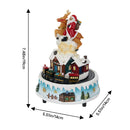 Lifeideas Santa Claus Reindeer Music Box Ornament