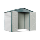 Breeins 8x5.7FT Metal Apex Roof Garden Storage Shed