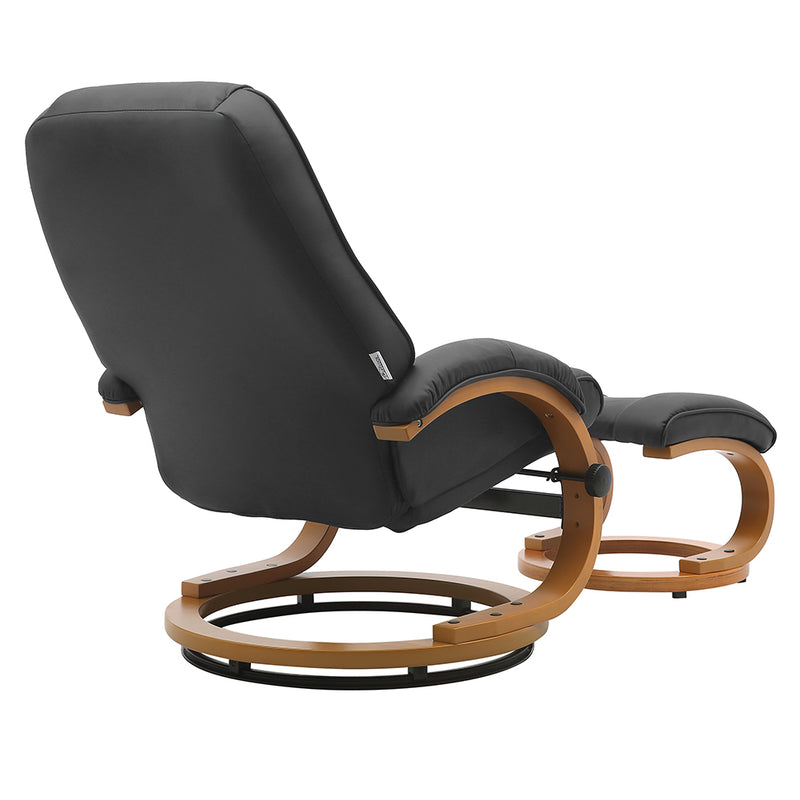 Livingandhome Ergonomic Executive Office Reclining Chair with Footstool