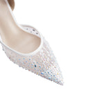 Elegant Slingback Stiletto Heels - White