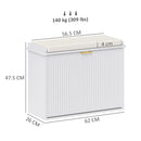 HOMCOM Shoe Storage Bench With Cushion And Flip-Drawer 62x26x47.5cm