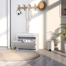 HOMCOM Shoe Storage Bench With Cushion And Flip-Drawer 62x26x47.5cm