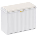HOMCOM Shoe Storage Bench With Cushion And Flip-Drawer 62x26x47.5cm