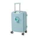 Livingandhome 21inch Suitcase With Combination Lock, Cup Holder And USB Charging Port