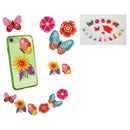 Diamond Design Stickers Flowers And Flutterbies