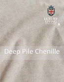 Chenille Blackout Taped Curtains Cream