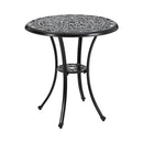 Garden Sanctuary Round Patio Dining Table with Umbrella Hole