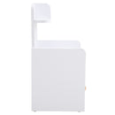 Livingandhome Wooden 1-Drawer Bedside Table Nightstand with a Shelf