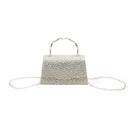 Modishion Shiny Handbag Clutch Bag with Crossbody Shoulder Chain