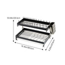 Lifeideas 2-Tier Carbon Steel Dish Drainer