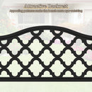 Slatted Metal Patio Garden Bench