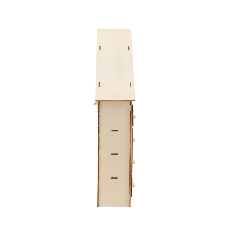 Livingandhome Wooden Christmas Advent Calendar with LED Light