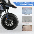 12V Battery Powered Toddler Motorbike with Music for 3-8 Years Old Kids-Navy