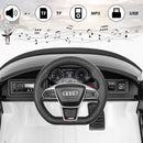 12V Audi Licensed Electric Kids Ride On Car with Remote Control-White