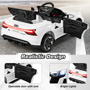 12V Audi Licensed Electric Kids Ride On Car with Remote Control-White
