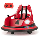 12V Kids Ride On Bumper Car with Dual Joysticks and 5 Light Effects-Red