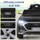 12V Kids Ride On Car with Remote Control and 4 Wheels Suspension-Black