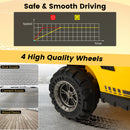 12V Kids Ride On Construction Tractor with Electric Bucket and Music-Yellow