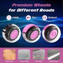 12V Kids Ride On Tractor with Trailer with Remote Control and Lights and Horn-Pink