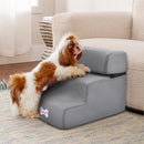 Livingandhome 3-step Upholstered Pet Stairs