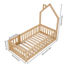Livingandhome Playful House-Shaped Bed Frame