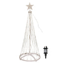 1.8m Light up Christmas Cone Tree with 220 Warm White LEDs and Timer Function