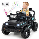 12V Kids Ride on Truck Car with Remote Control for Kid Over 3 Years Old-Black