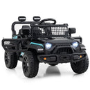 12V Kids Ride on Truck Car with Remote Control for Kid Over 3 Years Old-Black