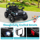 12V Kids Ride on Truck Car with Remote Control for Kid Over 3 Years Old-Black