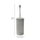JVL Droplette Toilet Brush And Lidded Bin Bathroom Set