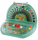 Dino Colouring Case Half Round - 51 Pcs