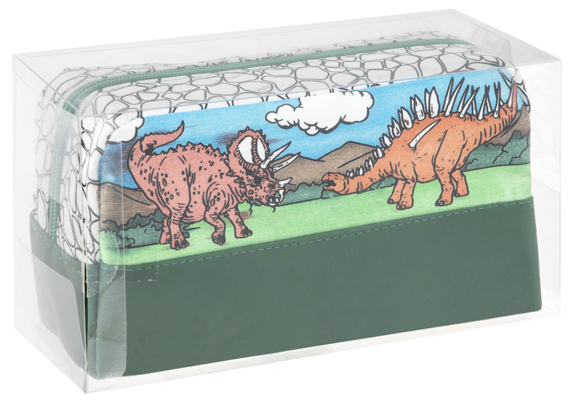 Dino Colour Your Own Pencil Case