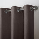 Velvet Chenille Unlined Ring Top Curtains